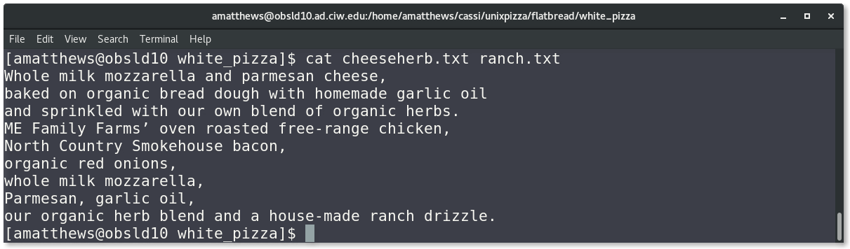 cat on multiple files